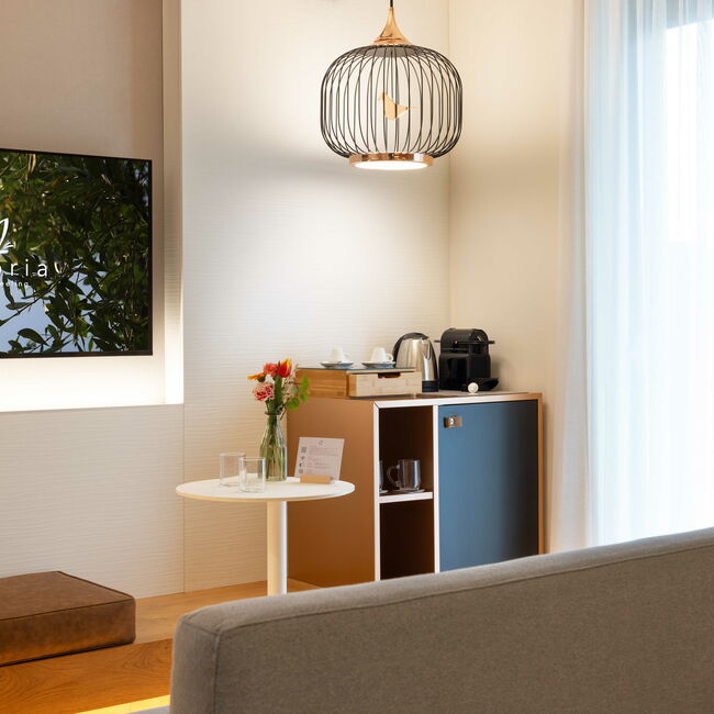 Oasi Junior Suite - Quando pensi ad un’oasi dove stare bene:  attraverso il design, ogni dettaglio  racconta il parco di Astoria Resor